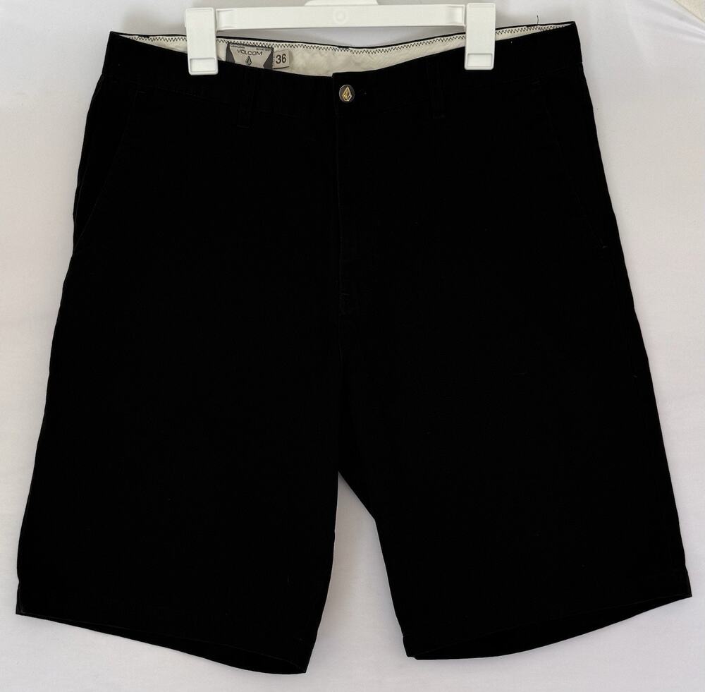 Volcom Frickin Chino Shorts Black Mens 36 A208